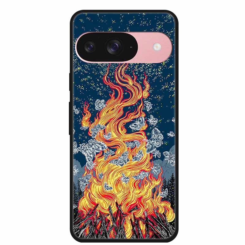 Case For Google Pixel 9 5G Case Painted Cat Soft Silicone TPU Lovely Cover For Google Pixel 9 Pro XL Cover for Pixel 9Pro Coque
