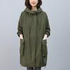 Trench-coat mi-long pour femme grande taille - Amincissant, Élégant, Rajeunissant, Épaissi pour le Printemps & l'Automne 2024