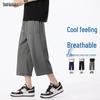 Men's Summer Casual Quick-Dry Ice Silk Cargo Capri Pants