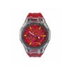 Casio Men Liquid Crystal,Analog Dual Display Series Red Watch GA-2100-4A(Watch3--