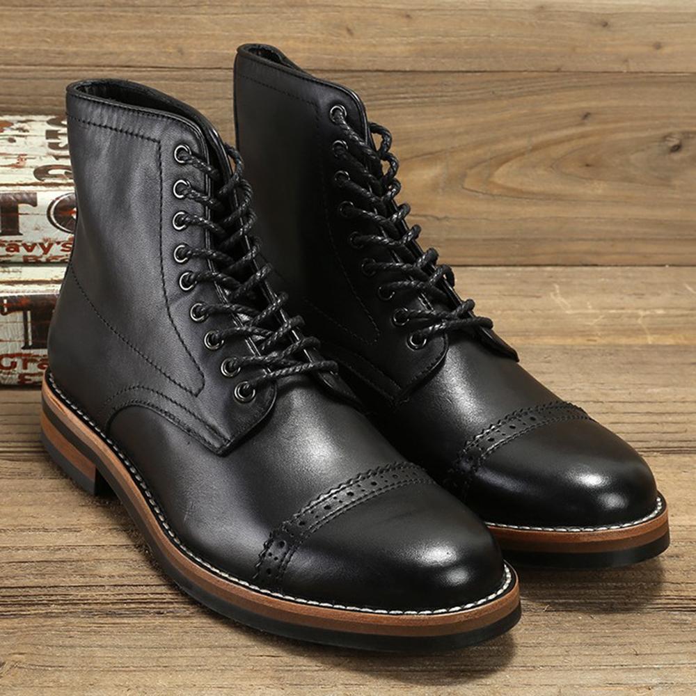 

Fashion Online Wholesale Supplier High Quality Chelsea Boots Men Calf Leather Western Ankle Boots Chaussures Pour Hommes Shoes Stock Men 42 чёрный