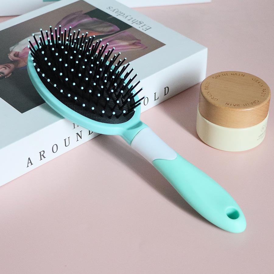 Nordic Style Air Cushion Massage & Curling Comb - Cute Plastic Hair Smoothing Hairdressing Comb