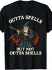 Tricou Bărbați Outta Spells But Not Outta Shells Tee Amuzant Bumbac Femei Supradimensionat Casual Vară Larg Top Streetwear Confortabil
