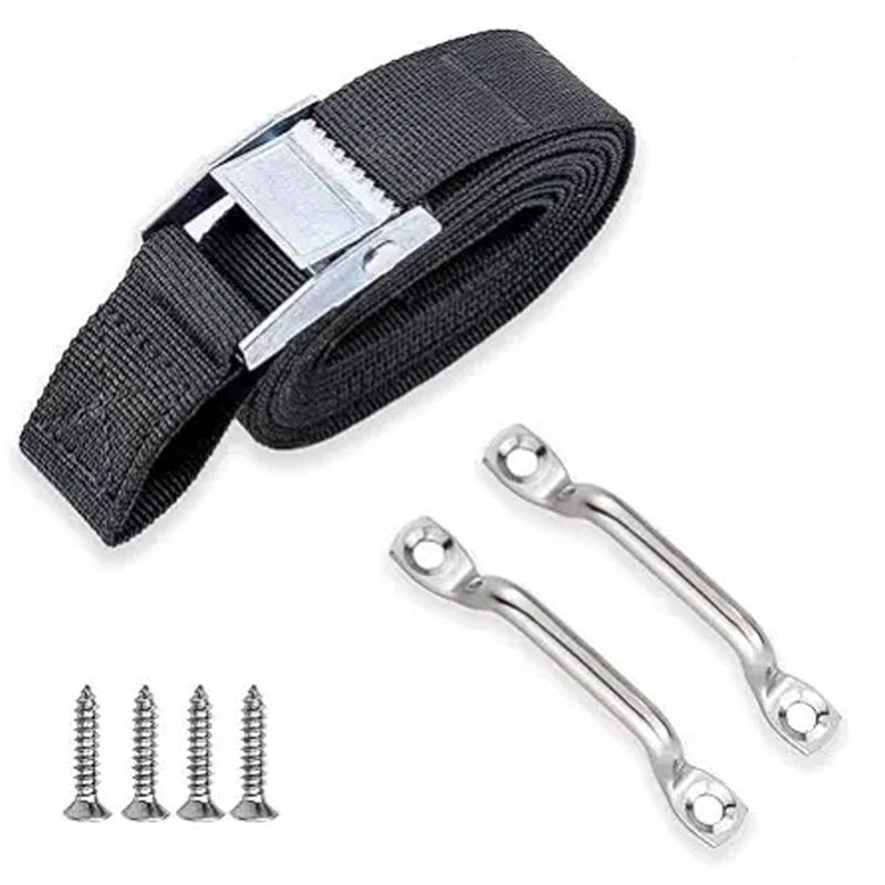 "Stainless Steel 304 Adjustable Tension Buckle and Binding Plate for Marine Yacht Accessories."