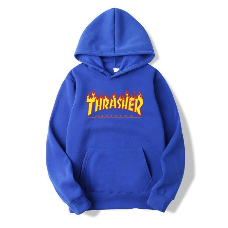 THRA Flame European and American Men's Male Couple Hooded Top Slim-fit Men's Sweater
