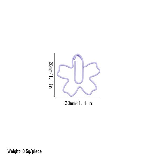 Pink Sakura Flower Paper Clips for Office Stationery