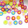 20 Pieces of 20mm Colorful Flower Shaped Rhinestone Flat Back Scrapbook Suitable for DIY Decoration, Jewelry Gift Decoration
