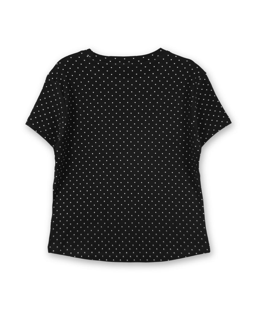 Damiswi We Love It Graphic Dot T-Shirt_Black
