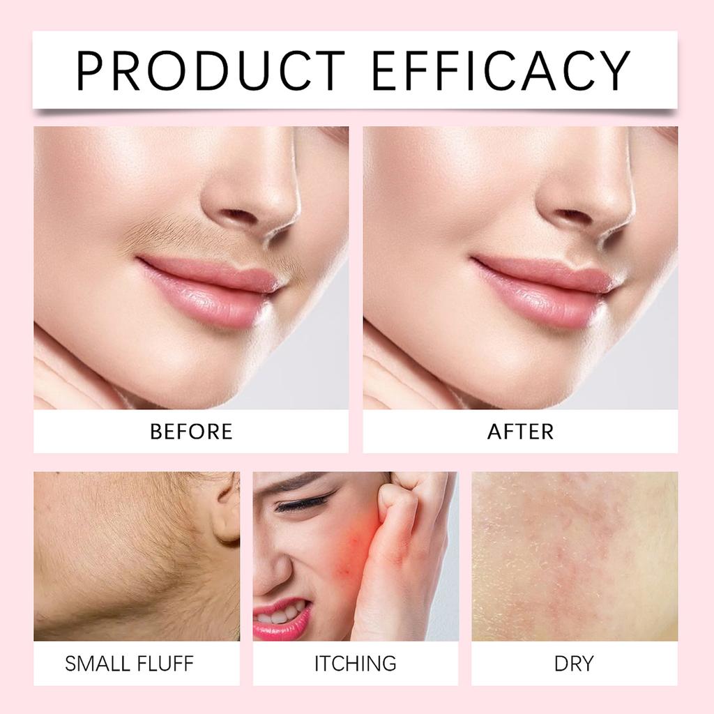 Facial Hair Removal Set, Facial Care, Hair Removal, Special Facial Hair Removal Cream, Lip Hair Removal, Gentle Facial Cleansing.