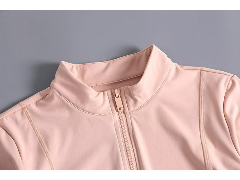 Women's Autumn & Winter Slimming Zipper Sports Jacket - Plus Size, Long Sleeve, Running Fitness Top