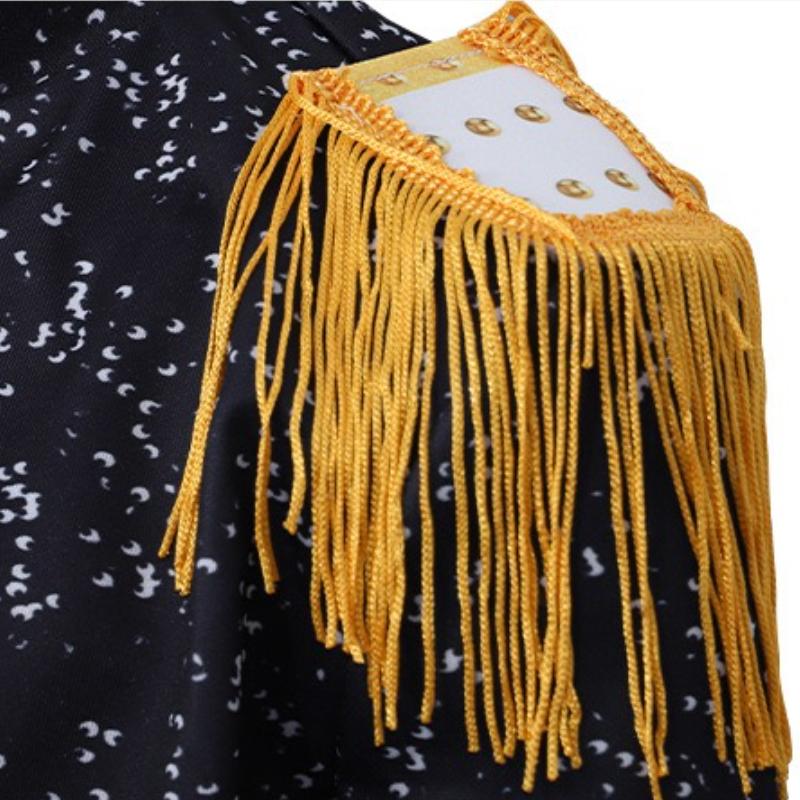 Girls Kids K-POP Singer Stage Rumi Zoey Mira Printing Outfit Halloween Cosplay Costume for Carnival Party Pretend Game Role Playing Dress Up Suit