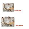 Large Marble Tote Bag with Green Gold Ribbon Bow Durable Storage Shopping Bag for Wedding Birthday Party Bridesmaid Gift Use