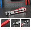 Bidirectional Ratchet Wrench Set with 10 Replaceable Screwdriver Bits High Hardness Durable Tool Kit for Professional Handymen