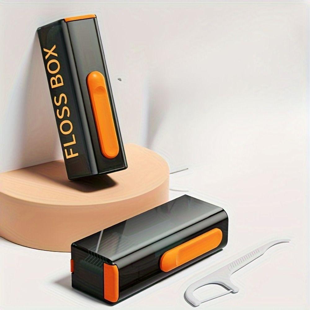 Reusable Floss Stick Storage Box Mini Dental Floss Pick Dispenser  Women