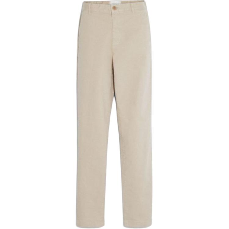 Coach FW22 Solid Straight Leg Casual Pants Women Bottoms Beige C9509-STN