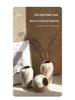 Retro Chinese Wabi-Sabi Ceramic Vase: High-End Decorative Pottery for Elegant Flower Arrangements In Living Rooms