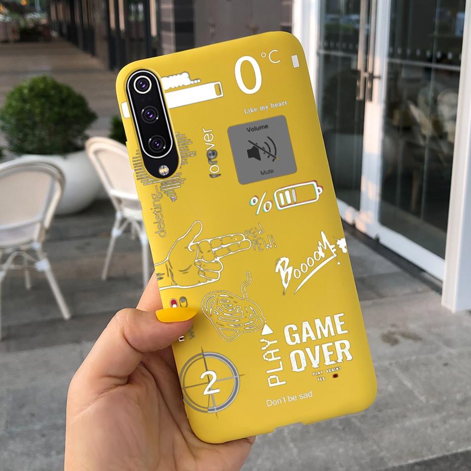 Lovely Printing Jelly Phone Case For Xiaomi Mi 9 SE Mi9 Soft Silicone TPU Back Cover For Xiaomi Mi 9 Lite Mi 9SE 9 SE Bumper