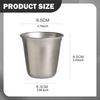 Stainless Steel Cup Metal Portable Leakproof Picnic Home Party Shatterproof Coffee Mug Insulated