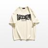 Burgundy Heavy Quality Cotton Short-Sleeved T-Shirt Men'S Summer New American Casual High Street T-Shirt Loose