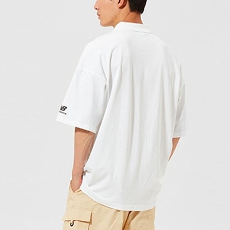 New Balance Polo Shirt Men's White AMT12376-WT