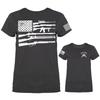 Gun Flag 2nd Amendment US Flag Gun Constitution Patriotic Women039s T-shirt