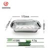 Disposable Rectangular Aluminum Foil BBQ Trays