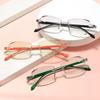 Women Diamond High Definition Reading Glasses Luxury Rimless Eyeglasses Presbyopia Men Far-sighted Hyperopia Eyewear +1.0+3.5