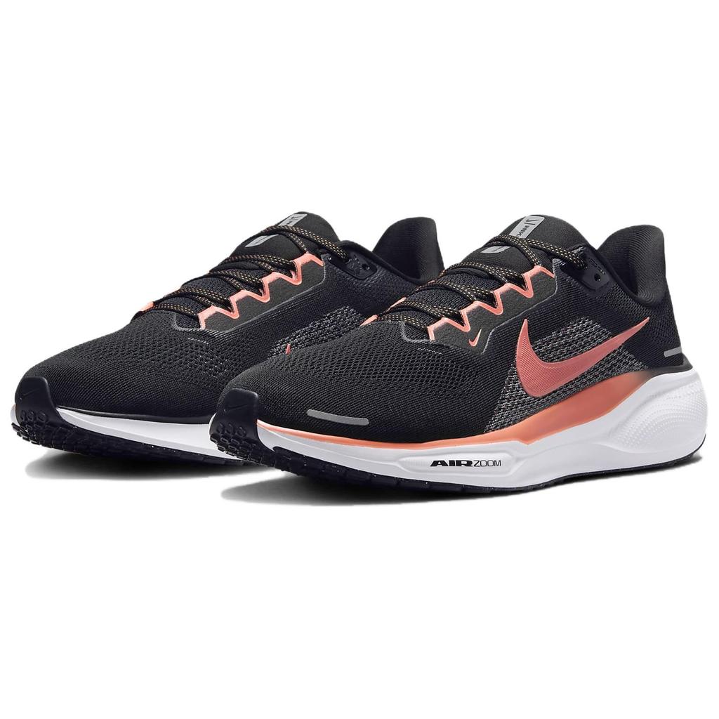 Nike Pegasus 41 Comfortable Breathable Low Top Casual Running Shoes Men's Black Orange FD2722-006