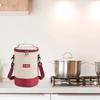 Portable Insulated Cooler Bag with Adjustable Shoulder Strap Picnic Dinner Container Lunch Bag