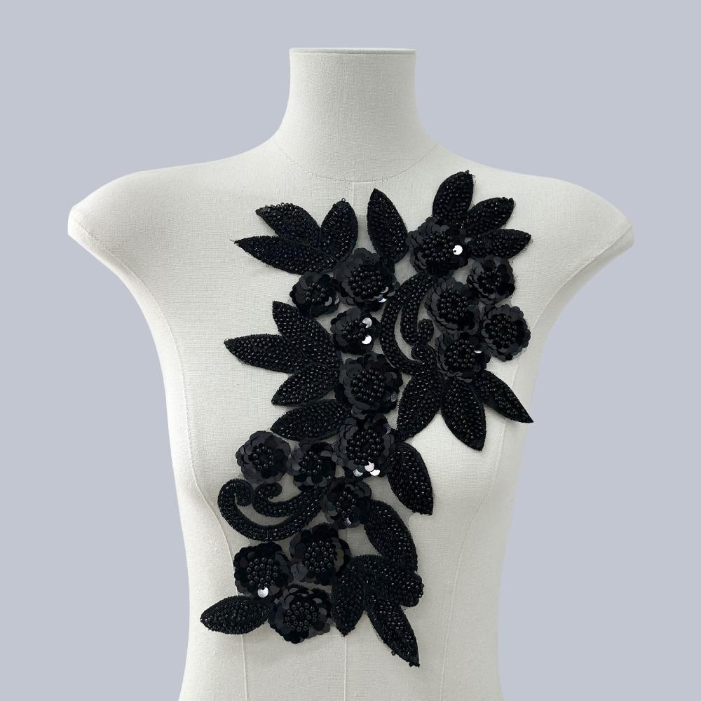 3D Flower Mesh Embroidery Embroidery Patches New Floral Lace Fabrics Applique  Party