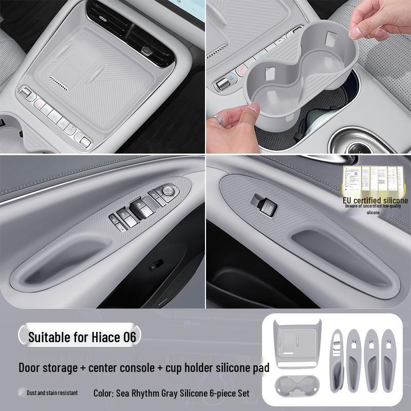 BYD Sea Lion Wireless Charging Silicone Pad & EV Cup Holder Cover for 25 Models