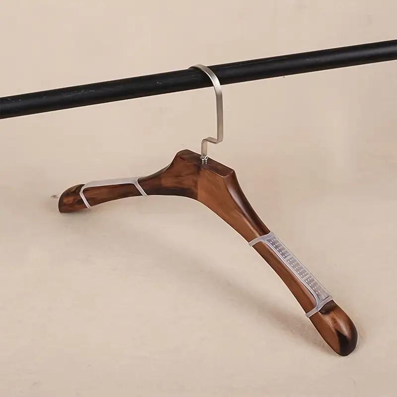 Non-Slip Clothes Hanger Covers, High Elasticity Transparent Rubber Sleeves for Wooden & Metal Hangers, Prevents Clothes Falling