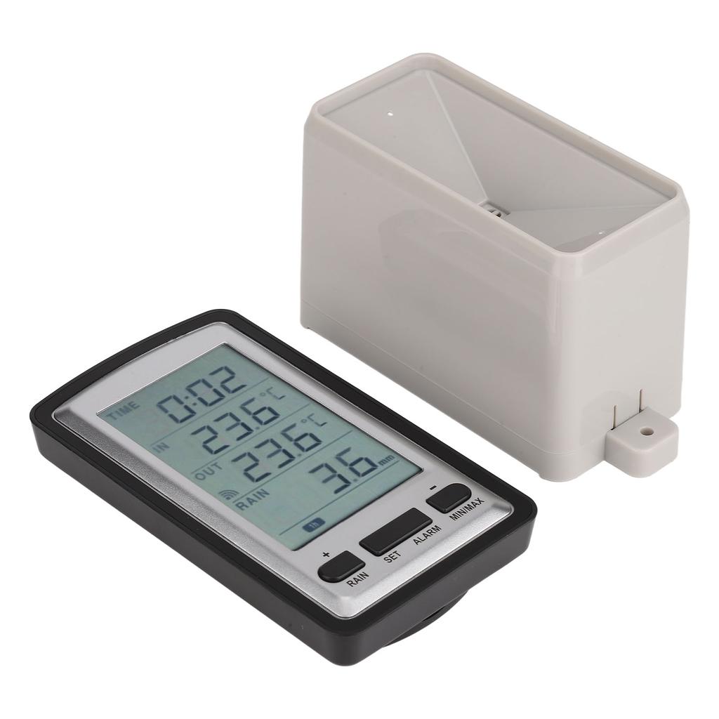 Digitální bezdrátový srážkoměr Domácí RCC přenos Záznamník teploty s přijímačem pro
