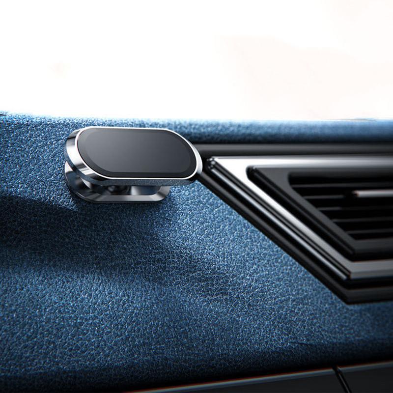 Magnetic Car Mount Aluminum Alloy Rotatable Car Phone Holder Magnet Mount Mobile Cell Phone Stand GPS Support Car