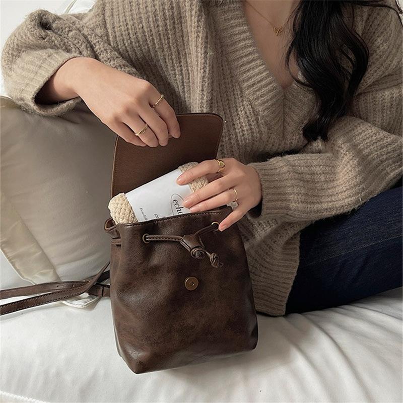 Urban Minimalist Vintage Hobo Backpack for Women - Soft PU Leather with Stitched Detailing Zip Inner Pockets & Flap Closure Trendy Casual Daypack
