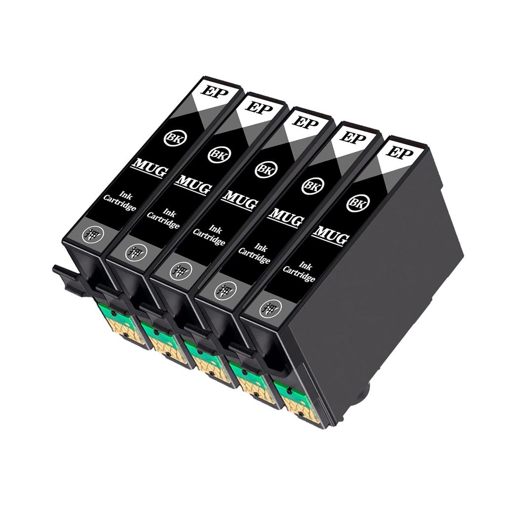 EPSON Black Ink Cartridge Set of 5 MUG BK Mug Compatible Ink Compatible Amount MUG-BK Models EW-452A EW-052A [Large Capacity/Remaining
