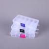 Promotional 10-Grid Transparent PP Plastic Storage Box for Electronic Components or Fishing Gear