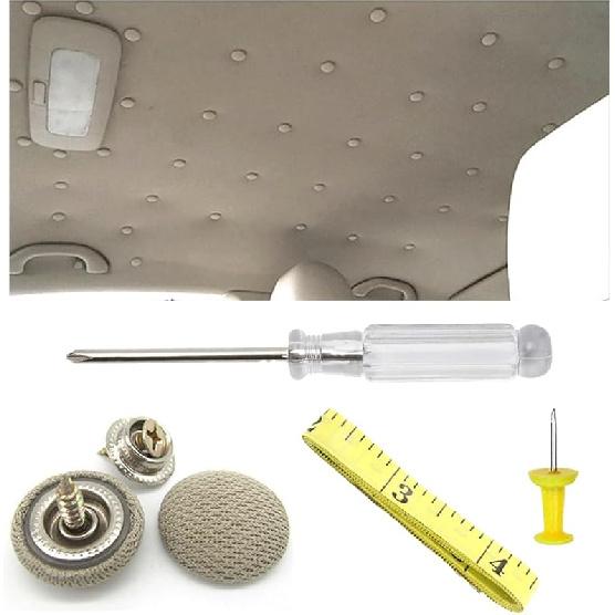 60PCS Car Roof Headliner Repair Rivets Retainer Buttons, Auto Roof Repair Kit Car Roof Snap Rivets, Fixing Repair Buckle For Car Interior Ceiling