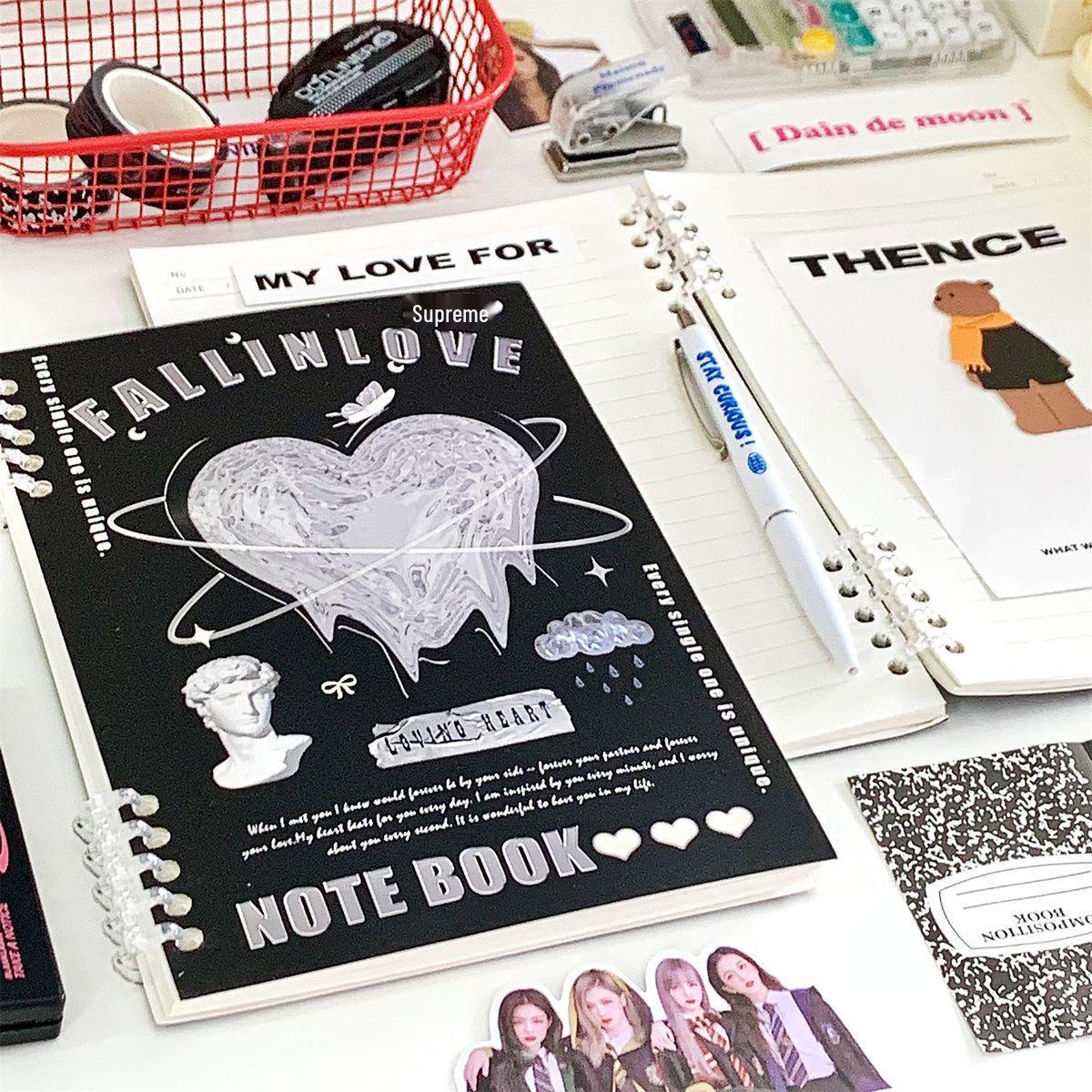 

American Style Butterfly Loose-Leaf Notebook - Durable, High-Value Lined Diary for Students