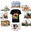 Colorful Dessert Number 67 Graphic Print Casual Short Sleeve Top Pure cotton T-shirt