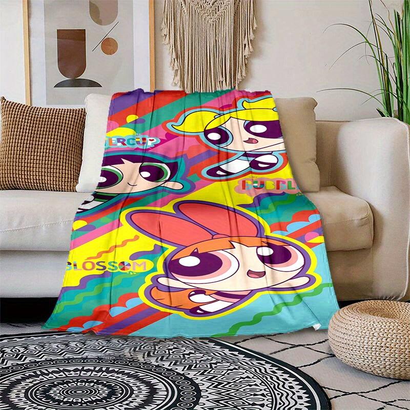 1pcPowerpuff Blanket - Soft and Comfortable, Suitable for All Seasons, Makes a Gr