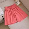 Zomer Katoen Linnen Shorts Dames Sportschool Workout Shorts Effen Kleur Casual Basic Korte Broek Hoge Taille Shorts Sport