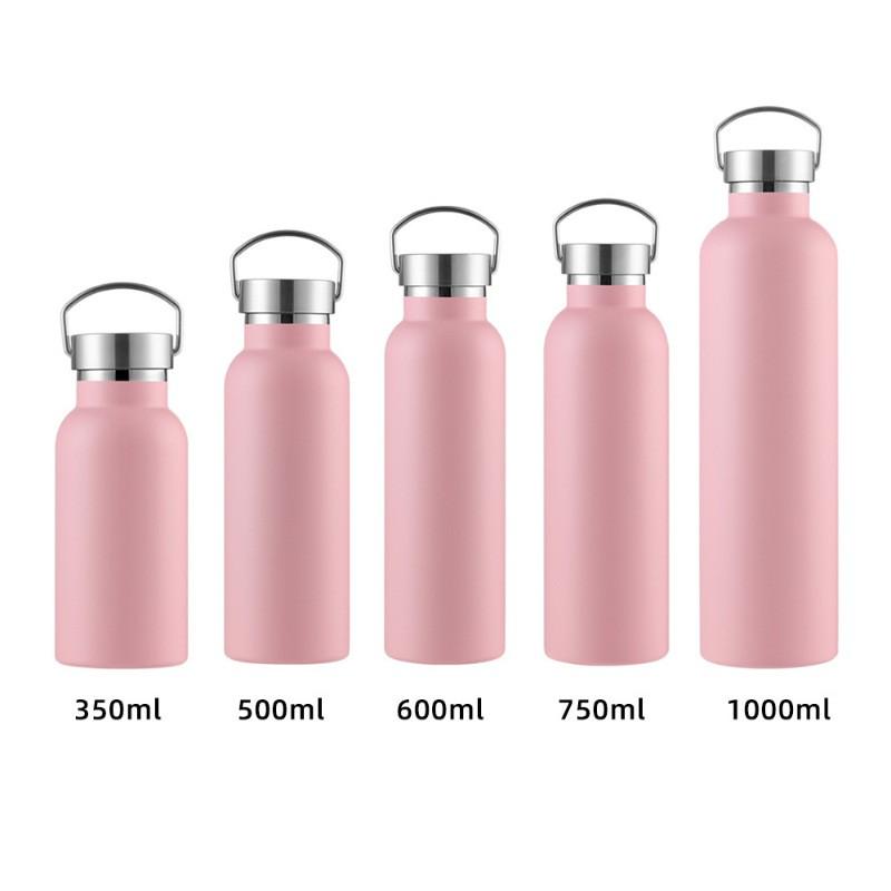 304 Stainless Steel Vacuum Insulated Travel Mug With Wide Mouth Handle Outdoor Hiking Camping Gym Office Use