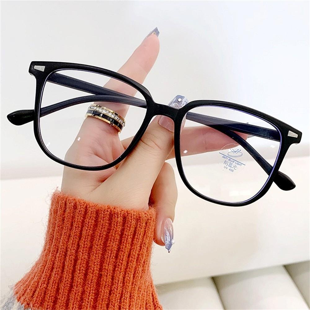 Fashion Computer Glasses Women  Oversized Frame Anti Blue Light Glasses Optical Spectacle Reading Eyewear Blocking Eyeglass