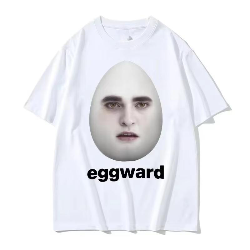 Tričko Twilight Eggward Funny Meme Parodie Edwarda Cullena Humor Tričko Muži Ženy Bavlna Krátký Rukáv Tričko Topy