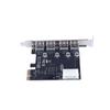 1Pcs Pci Express Pcie Usb 3.0 Hub Adapter 4 Port Usb 3.0 Pci-E Expansion Card 4-Port Usb3.0 Controller Diy Accessories