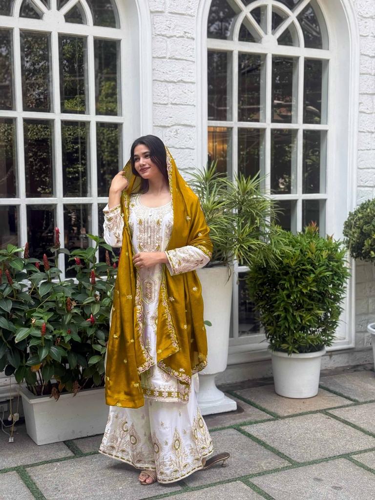 Salwar Kameez Pakistanais Indienne Robe Tenue de Soirée Bollywood Designer Costume Palazzo