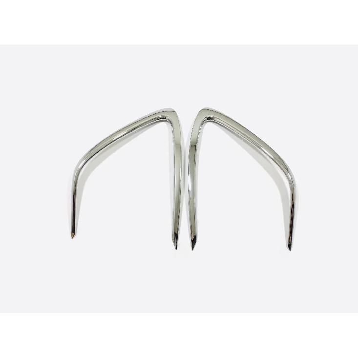 

For Toyota Camry LE Front Bumper Collision Avoidance Trim Fog Light Lamp Eyelid Eyebrow Strips Car Styling Accessories срібний