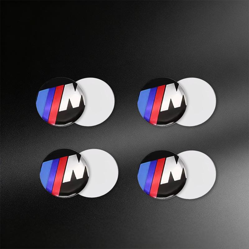 For BMW M X3 X5 E46 E90 E60 F10 F30 E39 E36 F20 E87 E92 M5 11/14mm 3D Car Remote Key Shell Emblem Sticker Decoration Accessories cybf04