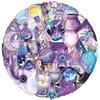 50PCS Transparent Magic Witch Holographic Sticker Pack - Waterproof PET for Scrapbooking Decor RecordingYourLife Store